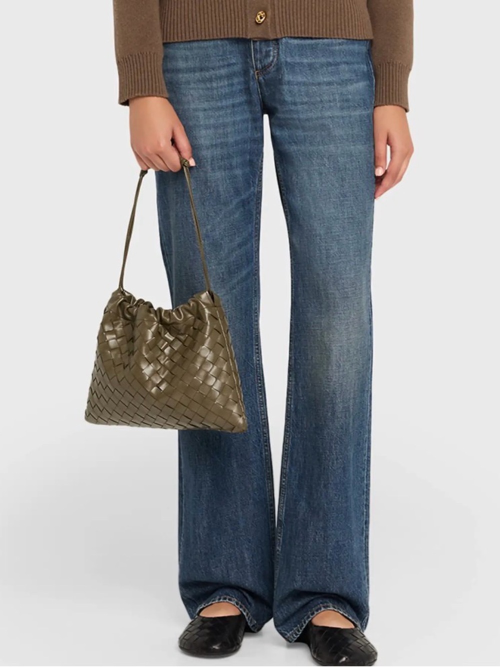 Bottega Veneta Medium Pouch in Cypress Green - Picture 12 of 16